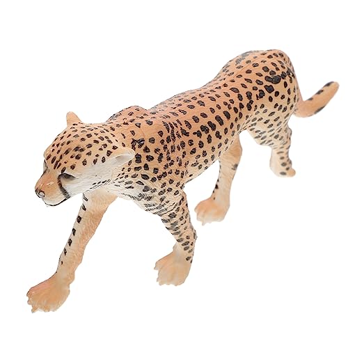 FELTECHELECTR Tierspielzeug Für Die Früherziehung Statische Leoparden Spielzeug Tiere Spielzeug Simulation Leopardenmodell 3D Leoparden Spielset Wildtiere Lernspielzeug Lebensechte von FELTECHELECTR