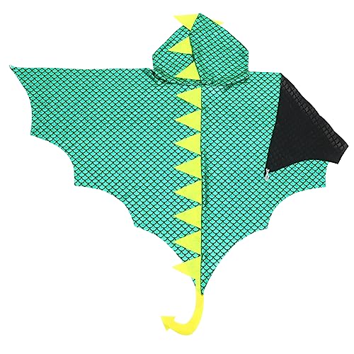 FELTECHELECTR Umhang mit Dinosaurier-Kapuze Halloweenkostüm Halloween-Kleid Mantel Halloween umhang kinderkostüme Halloween Outdoor-Tierkostüm Festival-Halloween-Kostüm Stricken Light Green von FELTECHELECTR