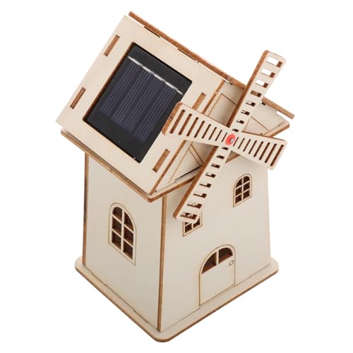 FELTECHELECTR Unfertiges Holzmodell Solar windmühle zum Basteln Solarbetriebenes Windrad dekor für Erwachsene Kreatives DIY Projekt für Schreibtisch und Lernspielzeug FELTECHELECTR Unfertiges Holzmodell Solar windmühle zum Basteln Solarbetriebenes Windrad dekor für Erwachsene Kreatives DIY Projekt für Schreibtisch und Lernspielzeug von FELTECHELECTR