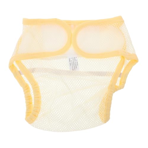 FELTECHELECTR Wiedergeborene Puppenwindeln Neugeborenes Braut- Liege Kinderwagen Wiederverwendbar Badespielzeug Babytücher Babyspielzeug Lenseria Tasche Hund Korb Für Polyester Yellow von FELTECHELECTR