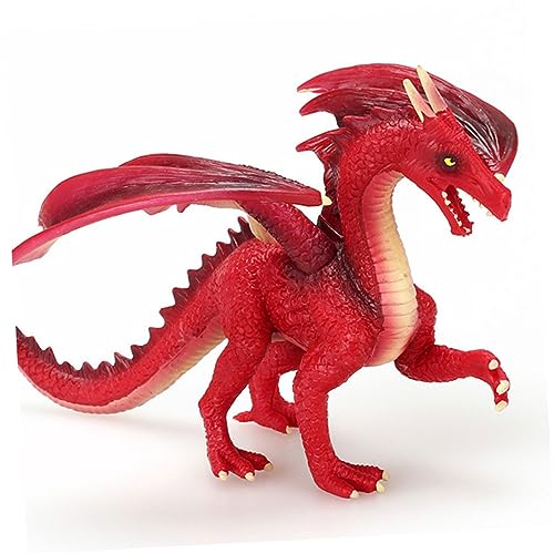 FELTECHELECTR tierische Verzierung Spielzeug für Kinder kinderspielzeug Toys hühner Spielzeug Kinder spielzeuge Kid Toys Dinosaurier-Ornament für Dinosauriermodell Lernspielzeug rot von FELTECHELECTR