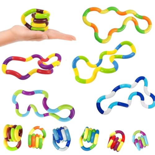 FENGCHUANG Fidget Spinners, 6 Stück Stim Toys Zur Stressabbau, StressabbauendesTwister, Sensory Toy für Spielzeug Set für Kinder und Erwachsene Autismus Sensory Stimming von FENGCHUANG