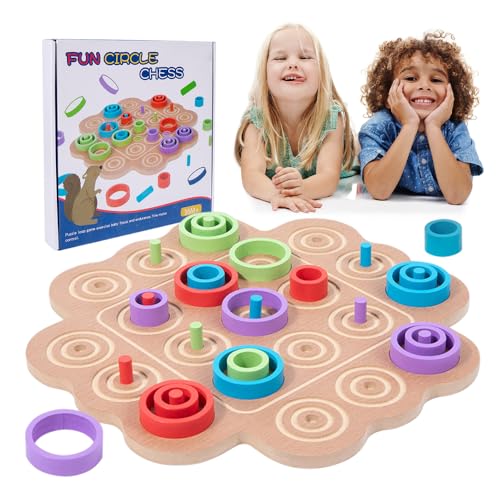 FENGQ Tic Tac Toe Spiel, 2 Spieler Brettspiele, Big Eat Small Game Tac Spiel, Game Eltern Kind Interaktion Interaktives Tischspiele für Frühe Bildung, Kinder Und Erwachsene, Spiel des Jahres 2024 von FENGQ