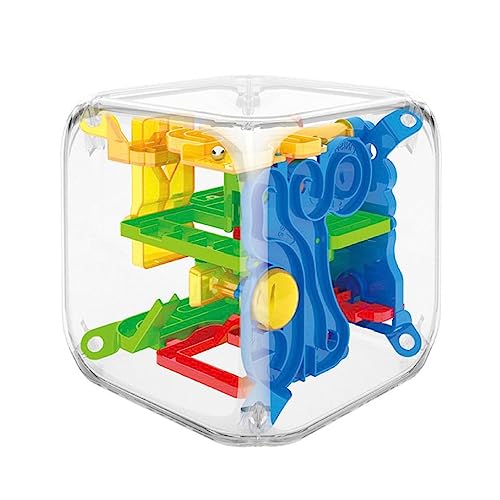 Kinder Puzzle Spielzeug Tisch 3D Puzzles Interaktives Labyrinth Spielzeug Langeweile Labyrinth Cube Spielzeug Mehrfarbig Hindernisse Labyrinth Cube Puzzle von FENOHREFE