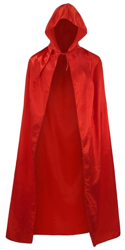 FEOYA Halloween Umhang mit Kapuze Hoodies Robe Cosplay Cape Karneval Kostüm Vampir Cloak 31" von FEOYA