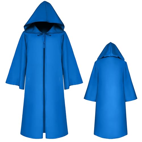 FEOYA Vampir Umhang Erwachsene Herren Hoodies Robe Cosplay Cape Karneval Umhang mit Kapuze Halloween 2XL von FEOYA