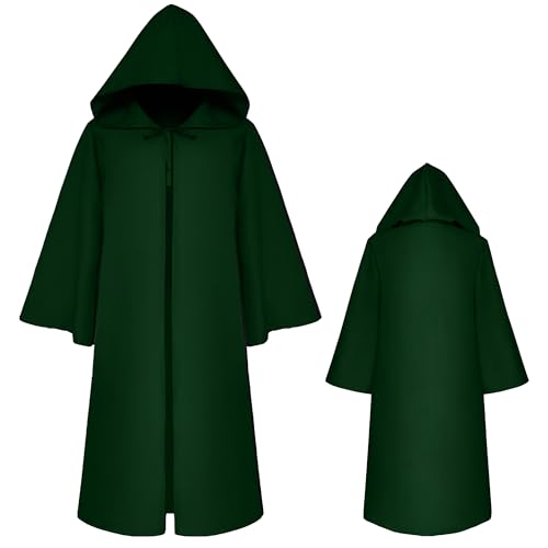 FEOYA Vampir Umhang Erwachsene Herren Hoodies Robe Cosplay Cape Karneval Umhang mit Kapuze Halloween 2XL von FEOYA