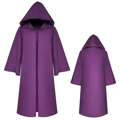 FEOYA Vampir Umhang Erwachsene Herren Hoodies Robe Cosplay Cape Karneval Umhang mit Kapuze Halloween M von FEOYA