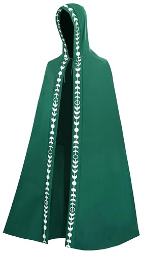 FEOYA Vampir Umhang Erwachsene Robe Cosplay Cape Umhang mit Kapuze Halloween Costume Karneval Kostüm Herren TAG 3XL= EU M von FEOYA