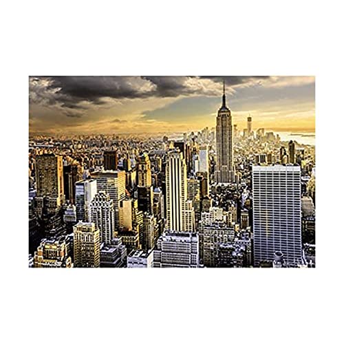 FFDMWSS Spielzeuge Puzzle Pädagogisches Dekompressionspuzzle New York Panorama Holzmontageteil Puzzle Fun Game Exquisite Verarbeitung Neu von FFDMWSS