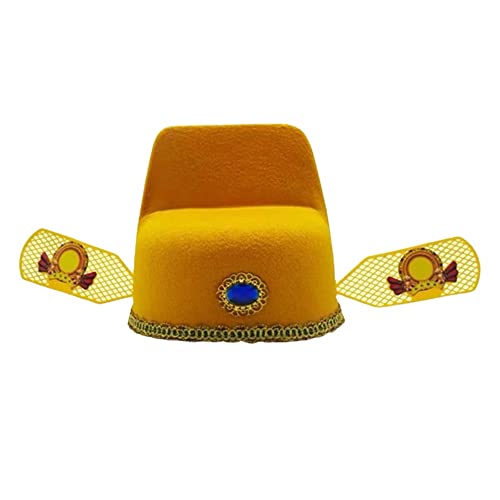 FFENFRYOU Ancient Hanfu Crown Hat,Cosplay Kopf tragen Retro Alte Hut for Männer Peking Kostüm Traditionellen Hut Chinesischen Bräutigam Hut Dropshipping von FFENFRYOU