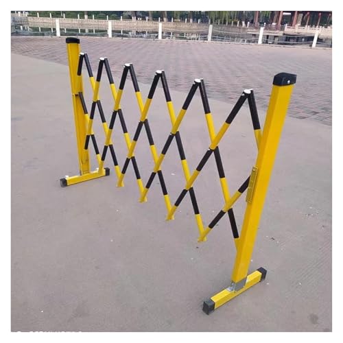 Traffic Fence,Retractable Traffic Barricade, Zusammenklappbarer industrieller mobiler Sicherheits-tragbarer Barrikaden-Tor-versenkbarer Verkehrszaun for den Straßen- und Garagenbau im Freien(1.2x4.5m) von FFENFRYOU