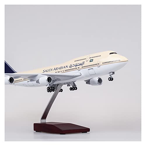 Flugzeugmodelle 1/150 Voor B747-400 vliegtuig Air Arabia Modell met lichten en wielen druckguss Kunststoff vliegtuigen speelgoed flache Ornamente (Farbe: A) von FFFSDQAAAAGTTY