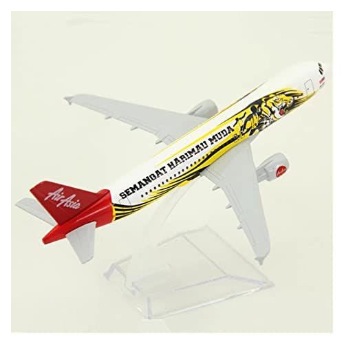 Flugzeugmodelle 1:400 Voor Air Asia Airbus A320 Tiger Modell Geschilderd Vliegtuig Modell Verzamelobject Flat Ornaments von FFFSDQAAAAGTTY