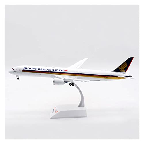 Modellflugzeuge, Maßstab 1:200 für B787-10 9V-SCP Flugzeugmodell Flugzeug aus Legierung mit Landungszug, flache Ornamente von FFFSDQAAAAGTTY