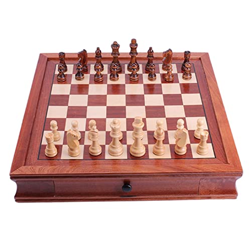 Holz Schach Set Massivholz Schachbrett Unterhaltung Brettspiel für Sowohl Kinder und Erwachseneinternational Schach von FGDIUCVN