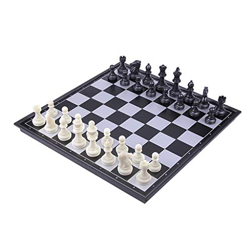 Kreatives Schach, magnetisches Reiseschachspiel mit klappbarem Schachbrett, Anleitung für Kinder und Erwachsene, Brettspielsets, Schachgeschenke von FGDIUCVN