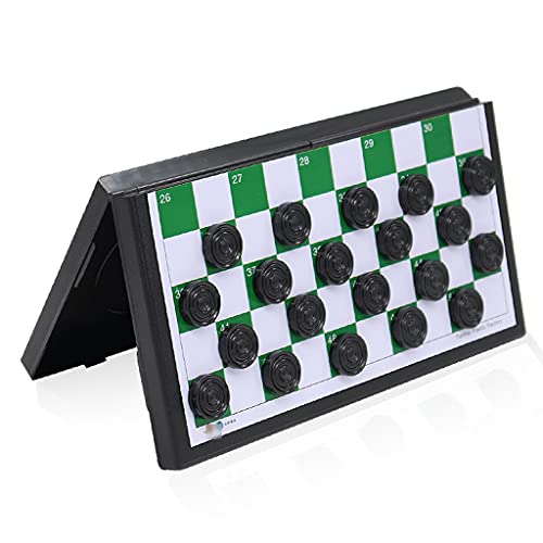 Magnetisches Reiseschachspiel, Schach, Plastikschachspiel, 11,4 x 11,4 Zoll, Schachspiel mit klappbarem Schachbrett und Schachfiguren, Internationale Schachgeschenke von FGDIUCVN