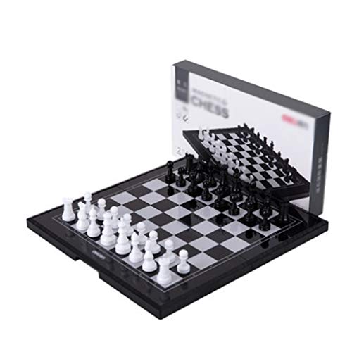 Magnetisches Schachspiel, faltbares Schachspiel, tragbares Reise-Lernspielzeug für Erwachsene und Kinder, 29 x 15,5 x 3 cm, 11,4 x 6,1 x 1,1 Zoll Schachspiele von FGDIUCVN