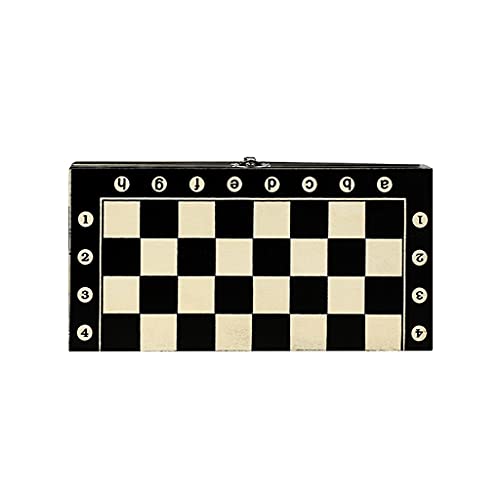 Schachbrett, handgefertigtes Schachspiel aus Holz, magnetisches Schachspiel mit handgeschnitzten Schachfiguren und klappbarem Schachbrett, 2 zusätzlichen Königinnen – fü von FGDIUCVN