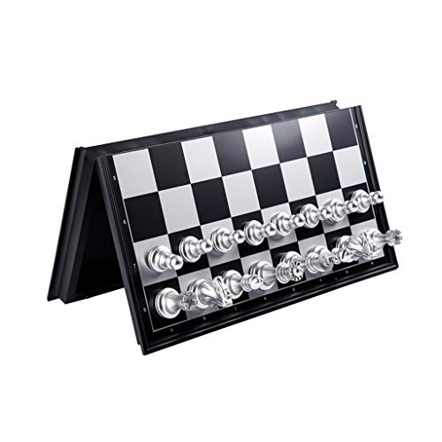 Schachbrett, tragbares Reise-Schachbrett-Set, Spiele, magnetische Schachfigur mit faltbarem Brett – lehrreich für Kinder/Erwachsene, traditionelles Spiel, Geschenk-Schach von FGDIUCVN