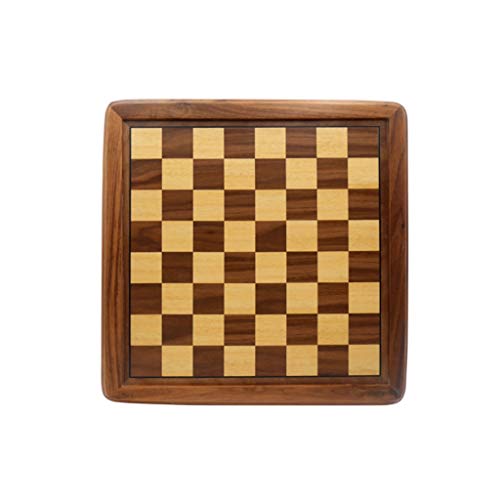 Schachbrett, tragbares Schachspiel für Erwachsene und Kinder, großes hölzernes Spielbrett, Aufbewahrung für die handgefertigten Schachfiguren aus Holz, inklusive Geschen von FGDIUCVN