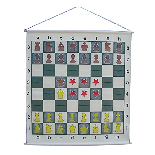 Schachbrett Schachbrettspiel-Set im Schlitz-Stil mit Oxford-Tragetasche und Ankern Deluxe Großes Schachspiel-Set 26x30in Schach-Sets von FGDIUCVN