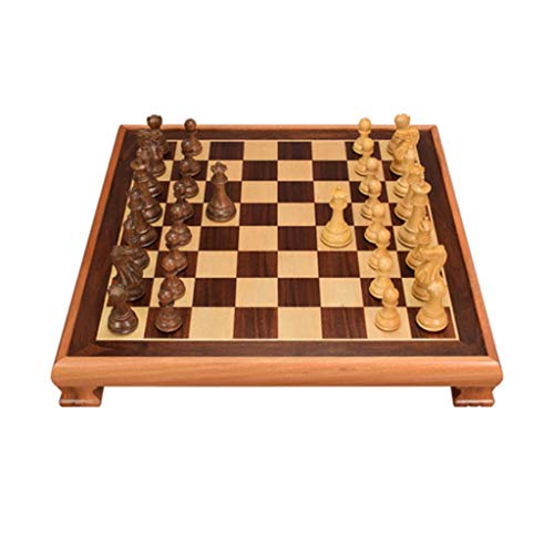 Schachbrett Tragbares High-End-Schach Tragbares Schachspiel aus Holz Elegantes Design Robuste Struktur Vollständige Funktionen Leicht zu tragende Schachspiele von FGDIUCVN