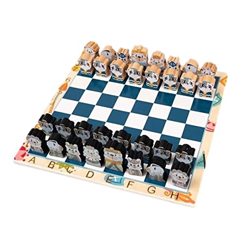 Schachspiel, Internationales klassisches Schachbrettspiel, 11,8 Zoll großes, extrem langlebiges Brett, tragbares Reiseschachspiel für Anfänger, Schachspiel in voller Größ von FGDIUCVN