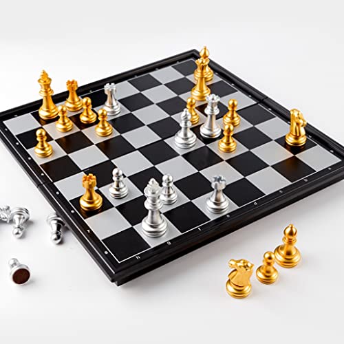 Schachspiel, Internationales magnetisches Schachspiel, Holzschachspiel mit klappbarem Schachbrett, Schach und Aufbewahrungsbox, Schachspiel, Holzbrettspiel, Schachspiel i von FGDIUCVN