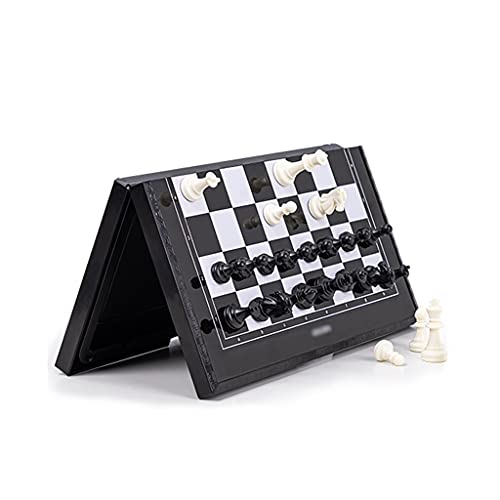 Tragbares magnetisches Schachspiel, 12 Zoll kleines tragbares Schach mit Klappbrett, speziell für Kinder, Studenten und Anfänger von FGDIUCVN