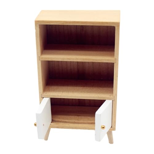 FGDTREE 1:12 Puppenhäuser Holz Wohnzimmer Bücherregal Simulationen Wohnzimmer Schrank Schrank Kind Puppenhäuser Möbel von FGDTREE