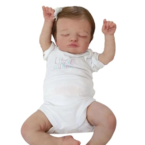 FGDTREE 49 cm Große Realistische Schlafende Babypuppe Sammler Und Baby Enthusiasten. Bringen Sie Und Komfort In Ihr Zuhause von FGDTREE