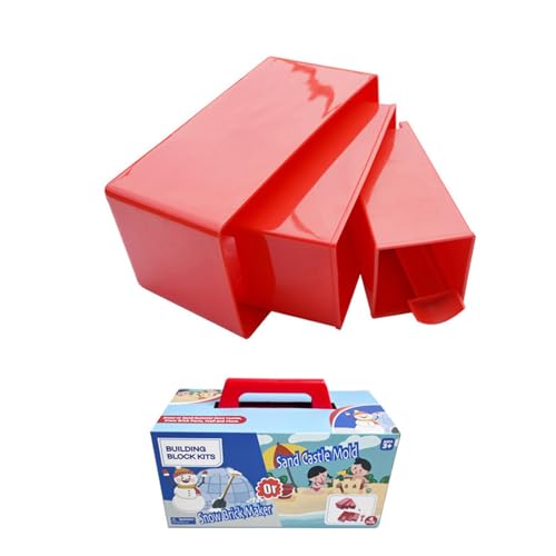 FGDTREE 4pcs/Set Schnee Blockform Set Sandburgen Formteile Für Kinder Winter Spaß Und Strand Kreativität Sandburg Aktivität Spielzeug von FGDTREE