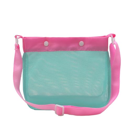 FGDTREE Beach Toy Bags Crossbody Bag Net Muschelbeutel Muschel Sammeln Taschen Mit Einstellbarem Traggurt von FGDTREE