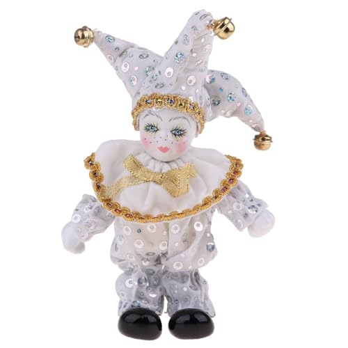 FGDTREE Exquisites 8 Zoll Porzellan Clown Puppen Für Dekoration Und Sammelpuppenmodell Für Anzeigen Und Geschenk Valentine Geschenk von FGDTREE