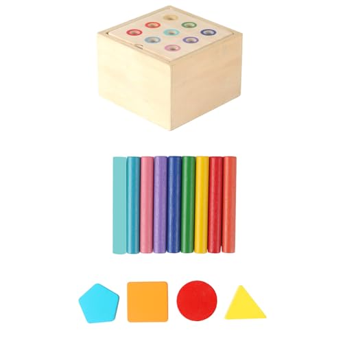 FGDTREE Kinder Farbsortierung Kognition Spielzeug Geometrische Münzbox Handübungsrätsel Spielzeug von FGDTREE