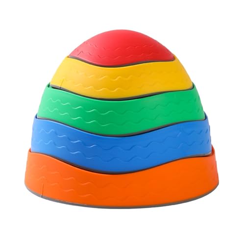 FGDTREE Kinder Trittsteine ​​5pcs Nonslip Regenbogen Farbbalances Stones Für Spielzeug Für Kleinkind Übungen Und Koordinationsentwicklung von FGDTREE