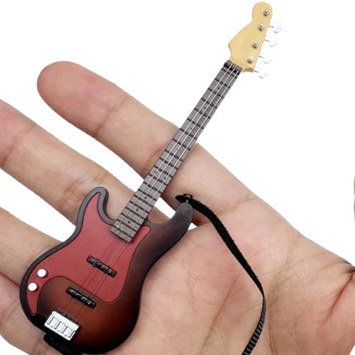 FGDTREE Miniatur Gitarren Figur Für 1/12 Puppenhäuser. Kleine Gitarren Modellfigur Tisch Display Puppenhäuser Zubehör von FGDTREE