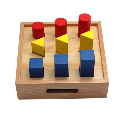 FGDTREE Pädagogische Holz Puzzle Spiel Spielzeug Für Kleinkind Kreative Form Und Farbsortierer Lernspielzeug Mit Heller Farbe Für Kinder von FGDTREE