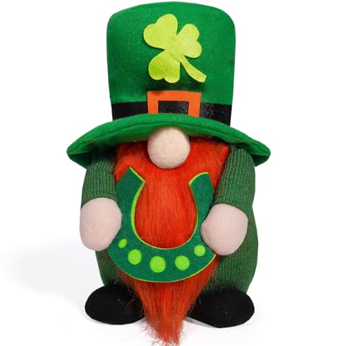 FGDTREE Patricks Day Gnomes Plüschpuppen Figur Für Festival Decors Lepechaun Schwedische Elfen Gefüllt Figur Spielzeugverzierung von FGDTREE