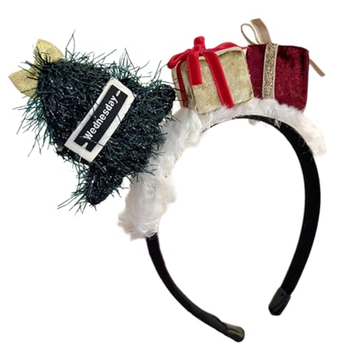 FGDTREE Schöne Plüsch Weihnachts Bären/Schneemann Kopfband Festival Feiertagshaarhoop Party Accessoire Headwear Saisonale Heimdekoration von FGDTREE