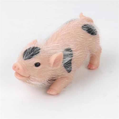 FGDTREE Schöne Silikon Schwein Figur Spielzeug Für Kinder Zum Sammeln Realistische Tierpuppe Kinderzimmer Dekoration Schwein Spielzeug Kinder Geschenk von FGDTREE