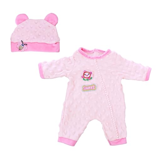 FGDTREE Warmer Jumpsuit Strampler Pyjama Purry Overalls Für 18 Zoll Mädchen Puppen Outfit Girl Puppen Casual Clothes Accessoires von FGDTREE