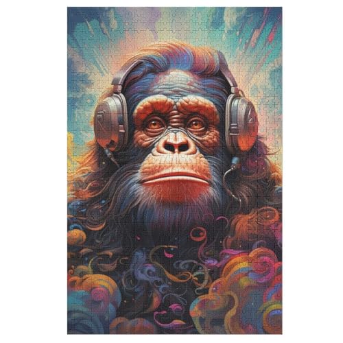 Gorilla Puzzles 1000 Teile Für Jugendliche Kreatives Holzpuzzlespielzeug Familienspiel Schwierigkeitsgrad Herausforderungspuzzles 78×53cm Gorilla Puzzles 1000 Teile Für Jugendliche Kreatives Holzpuzzlespielzeug Familienspiel Schwierigkeitsgrad Herausforderungspuzzles 78×53cm von FGHJHGG