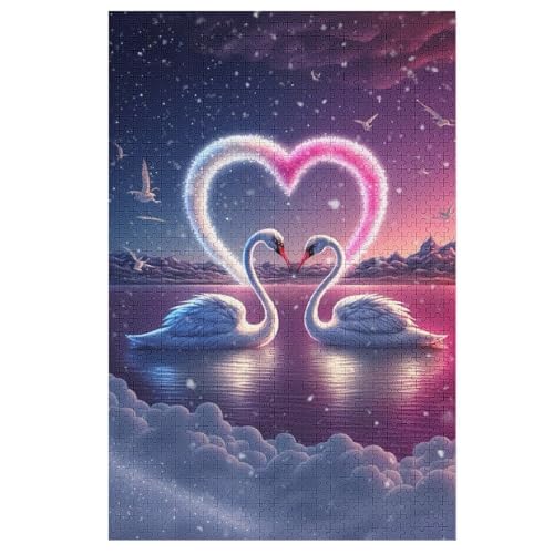 Schwan Puzzle Für Erwachsene,1000-teiliges Puzzles, Für Kinder,Holzpuzzle,Lernspielzeug, 78×53cm Schwan Puzzle Für Erwachsene,1000-teiliges Puzzles, Für Kinder,Holzpuzzle,Lernspielzeug, 78×53cm von FGHJHGG