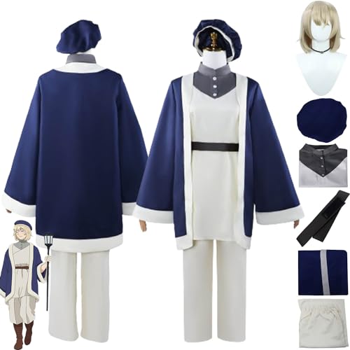 Anime Charakter Falin Touden Cosplay Kostüm Outfit Delicious in Dungeon Uniform Full Set Halloween Karneval Party Dress Up Anzug mit Perücke Hut für Frauen Mädchen (M) von FGTXHYX