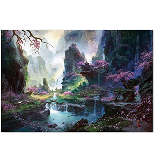 FGUUTYM 1000 Teile Puzzles Bilderpuzzles Holzmontagespiele Lernspielzeug Kleinkindspielzeug (D, One Size) von FGUUTYM