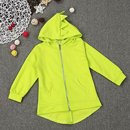 FGUUTYM Matrosen Kostüm Kinder Jacke Dinosaurier Kapuze mit Kopfbezug für Mäntel Erstausstattung Neugeborene Kleidung Junge (Yellow, 100) von FGUUTYM