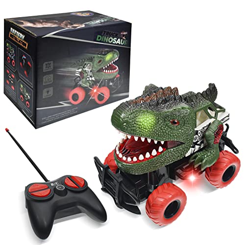 FGZU Dinosaurier Spielzeug für 3-8 Jahre, Ferngesteuertes Auto für Jungen 3-5 RC Autos Spielzeug Alter 4-6, Weihnachten Geburtstag Geschenke Teen (grün) von FGZU